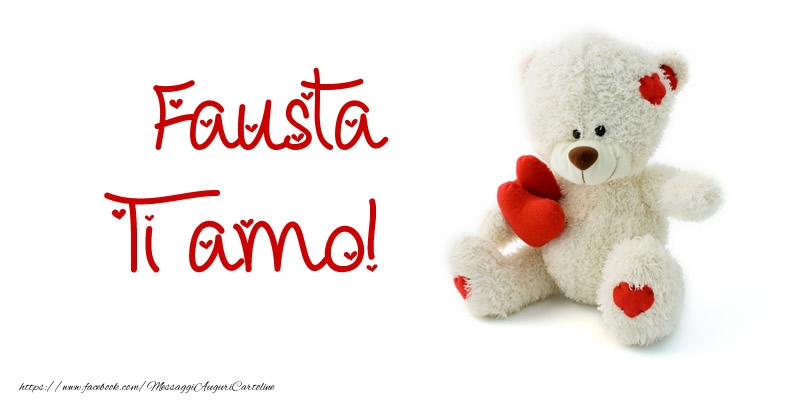 Cartoline d'amore - Animali & Animazione & Cuore & Orsi | Fausta Ti amo!