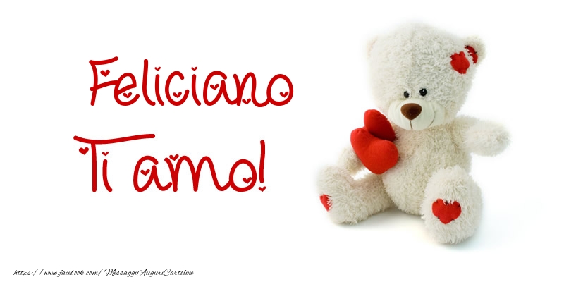Cartoline d'amore - Animali & Animazione & Cuore & Orsi | Feliciano Ti amo!