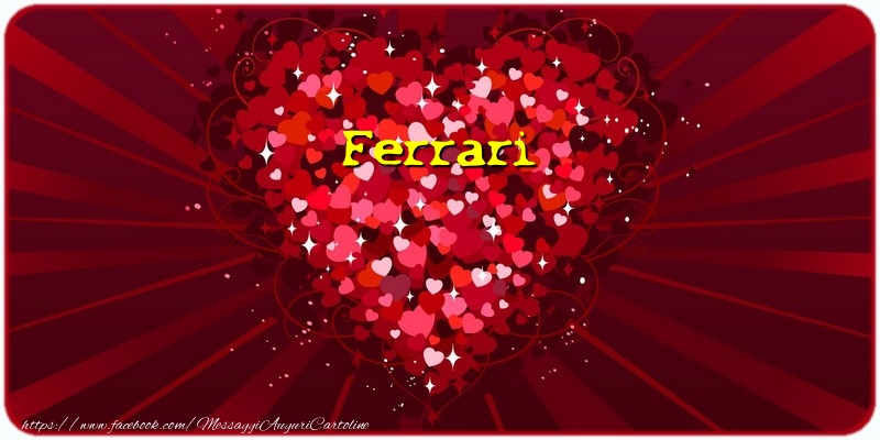 Cartoline d'amore - Cuore | Ferrari