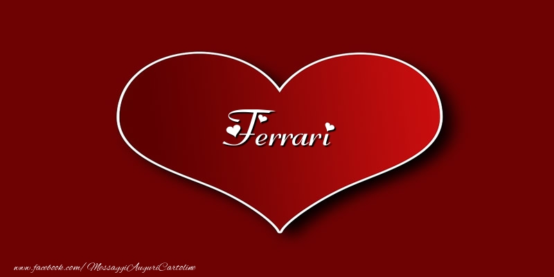 Cartoline d'amore - Amore Ferrari