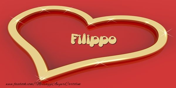 Cartoline d'amore - Cuore | Love Filippo
