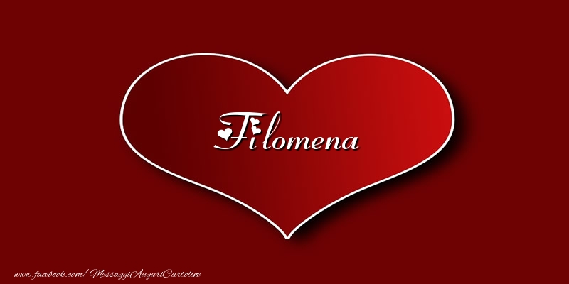 Cartoline d'amore - Amore Filomena