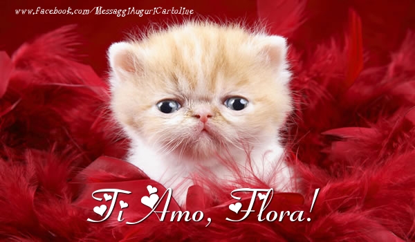 Cartoline d'amore - Animali | Ti amo, Flora!