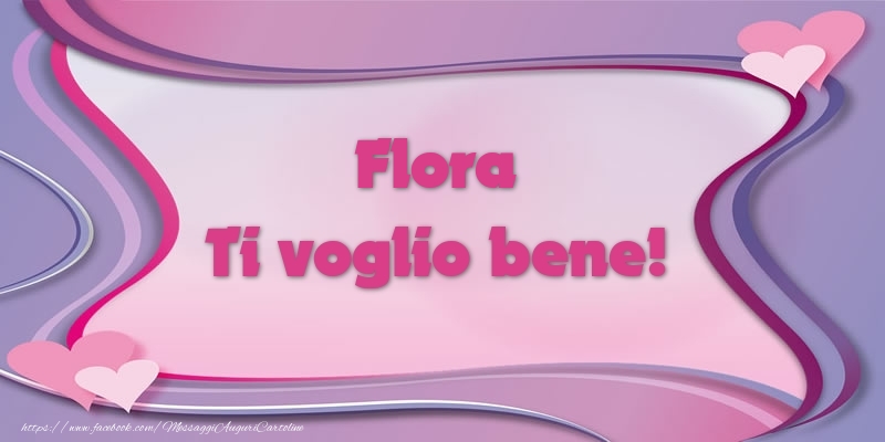Cartoline d'amore - Flora Ti voglio bene!