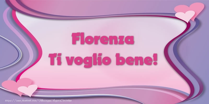 Cartoline d'amore - Cuore | Florenza Ti voglio bene!