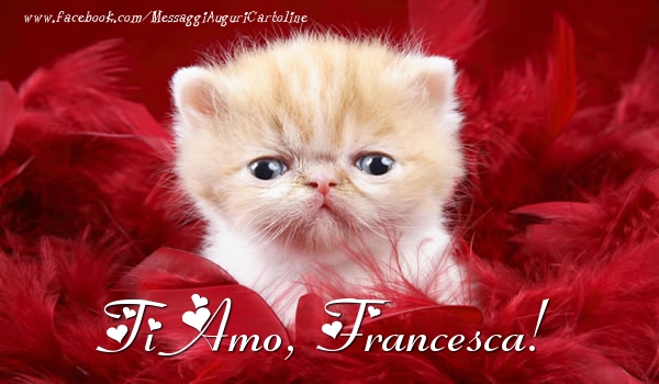 Cartoline d'amore - Ti amo, Francesca!