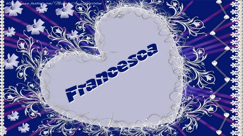 Cartoline d'amore - Cuore & Fiori | Francesca