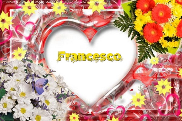 Cartoline d'amore - Cuore & Fiori | Francesco