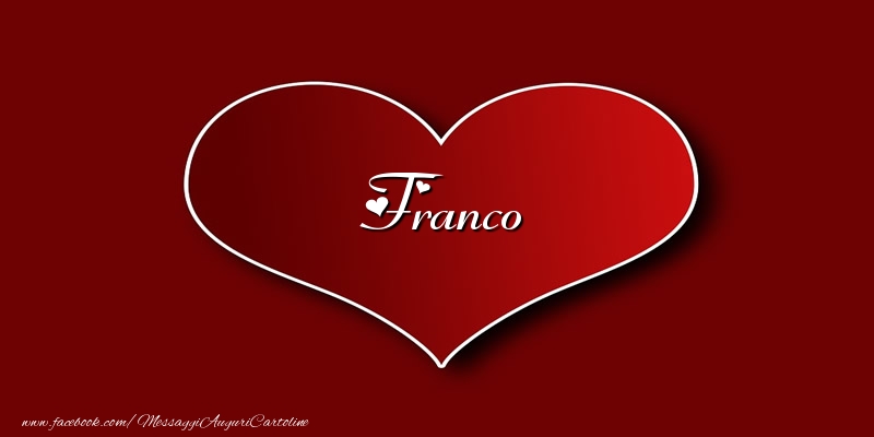 Cartoline d'amore - Amore Franco