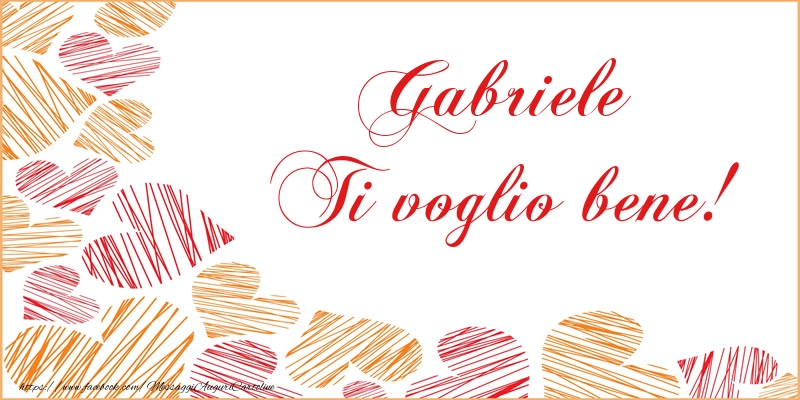 Cartoline d'amore - Gabriele Ti voglio bene!