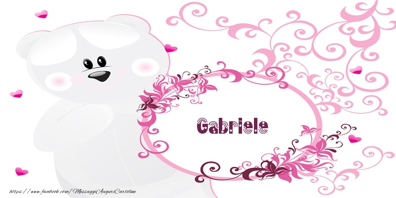 Cartoline d'amore - Gabriele Ti amo!