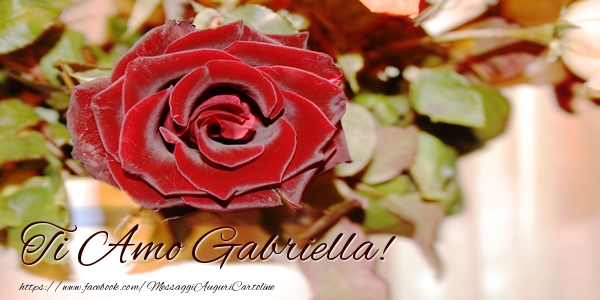  Cartoline d'amore - Rose | Ti amo Gabriella!