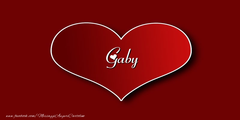 Cartoline d'amore - Cuore | Amore Gaby