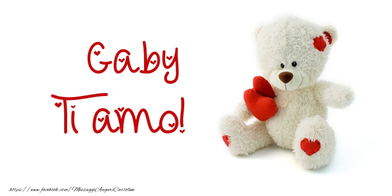Cartoline d'amore - Animali & Animazione & Cuore & Orsi | Gaby Ti amo!