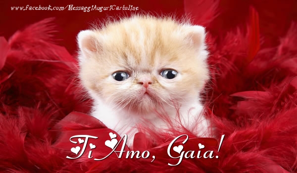 Cartoline d'amore - Ti amo, Gaia!