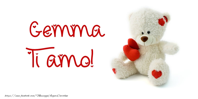 Cartoline d'amore - Animali & Animazione & Cuore & Orsi | Gemma Ti amo!