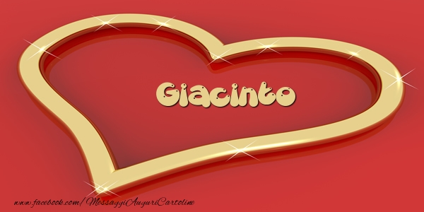 Cartoline d'amore - Cuore | Love Giacinto