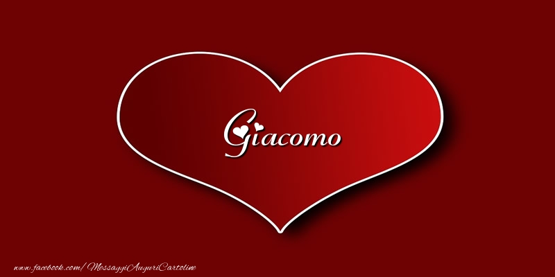 Cartoline d'amore - Amore Giacomo