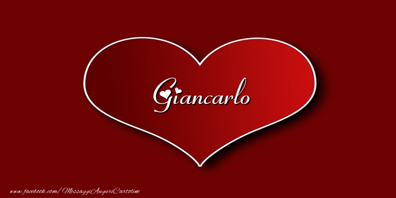 Cartoline d'amore - Amore Giancarlo