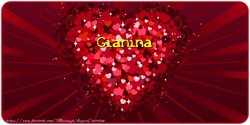 Cartoline d'amore - Cuore | Gianina