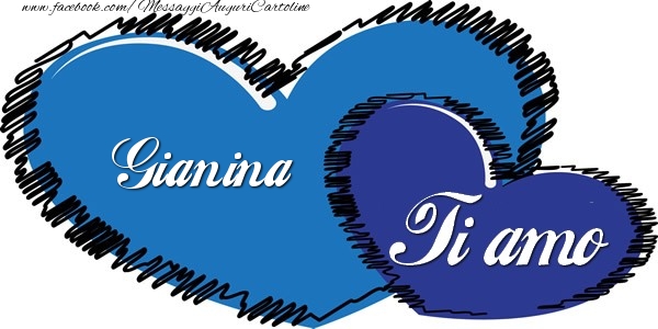 Cartoline d'amore - Cuore | Gianina Ti amo!