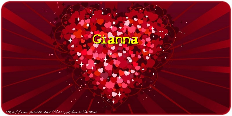 Cartoline d'amore - Cuore | Gianna