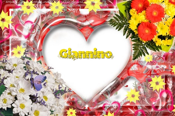 Cartoline d'amore - Cuore & Fiori | Giannino