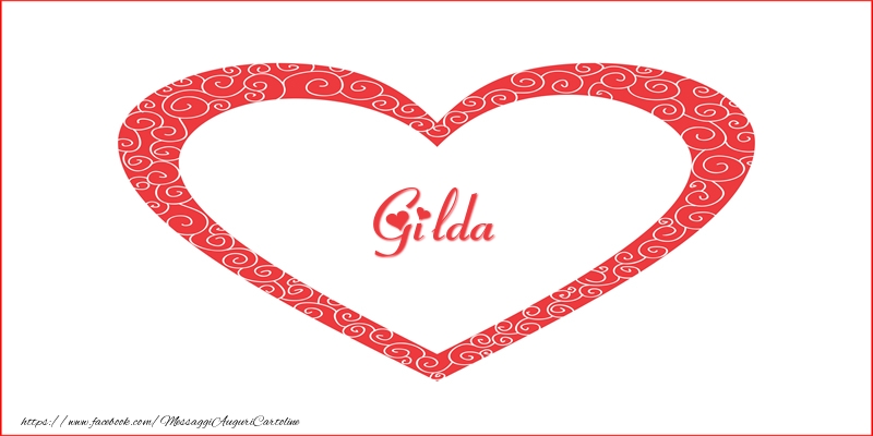  Cartoline d'amore -  Gilda | Nome nel Cuore