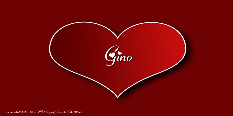 Cartoline d'amore - Cuore | Amore Gino