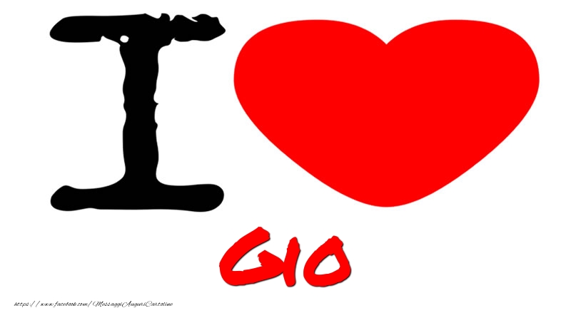 Cartoline d'amore - Cuore | I Love Gio
