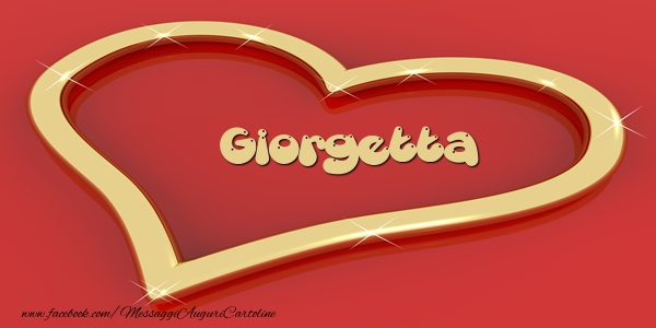 Cartoline d'amore - Cuore | Love Giorgetta