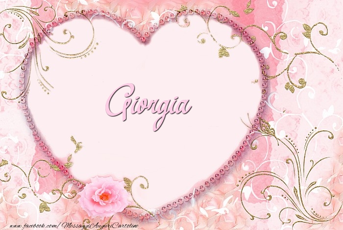 Cartoline d'amore - Cuore & Fiori | Giorgia