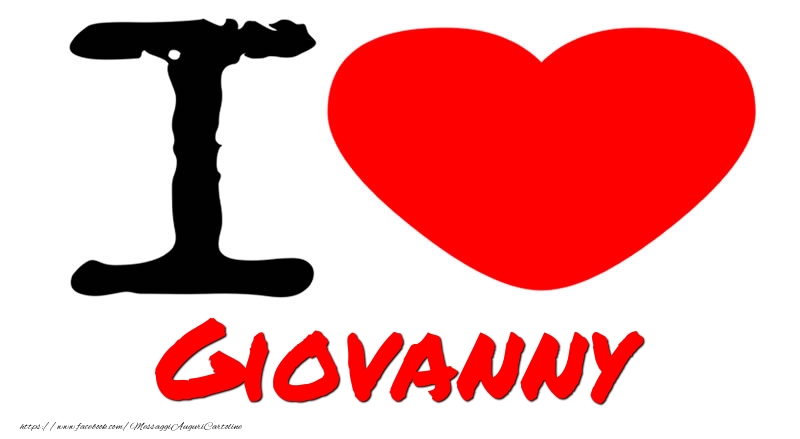Cartoline d'amore - Cuore | I Love Giovanny