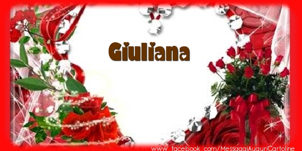 Cartoline d'amore - Love Giuliana!