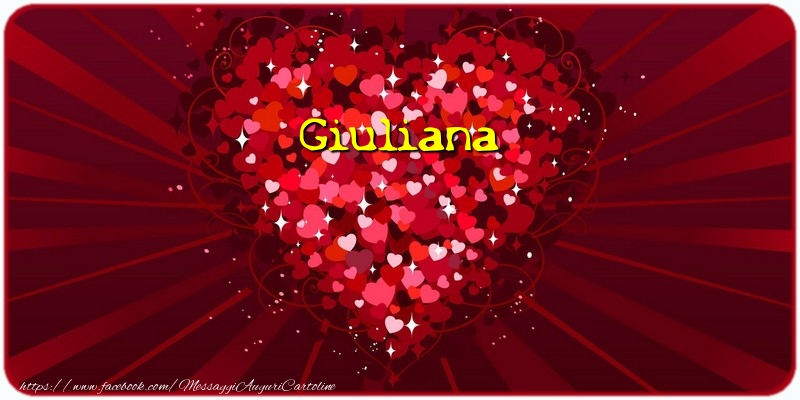 Cartoline d'amore - Cuore | Giuliana