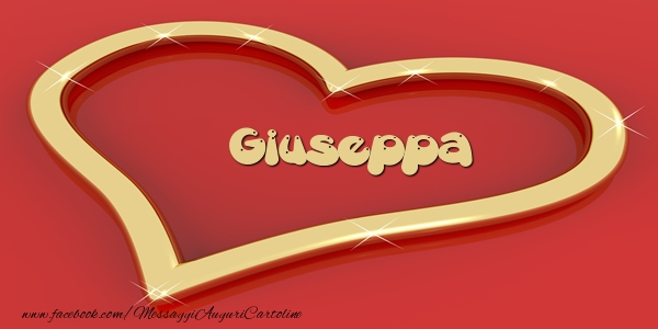 Cartoline d'amore - Cuore | Love Giuseppa