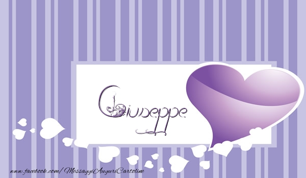 Cartoline d'amore - Cuore | Love Giuseppe