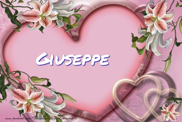 Cartoline d'amore - Cuore & Fiori | Giuseppe