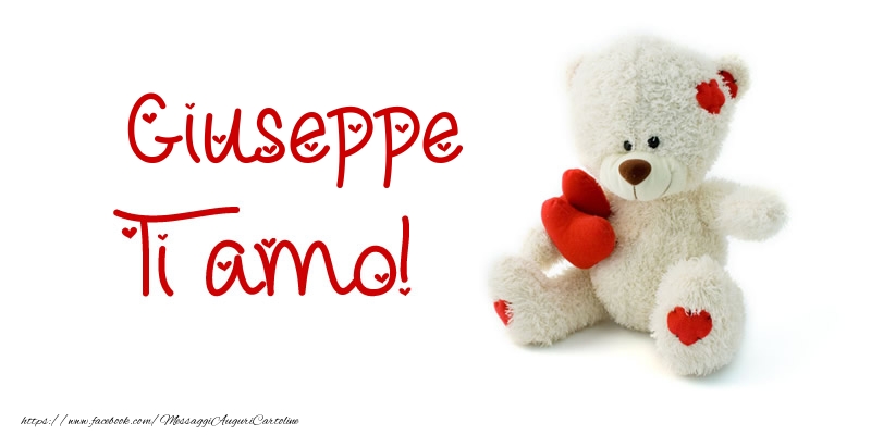 Cartoline d'amore - Animali & Animazione & Cuore & Orsi | Giuseppe Ti amo!