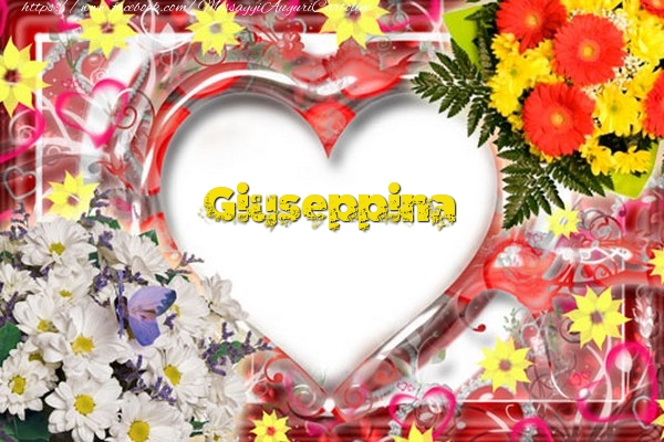 Cartoline d'amore - Cuore & Fiori | Giuseppina