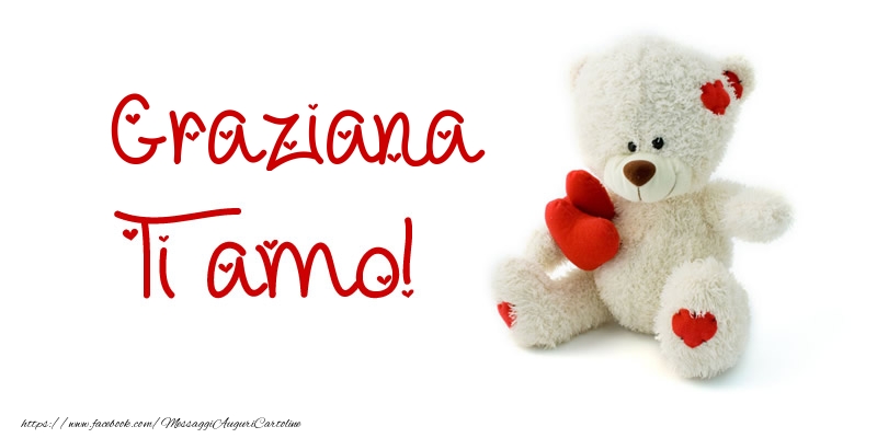 Cartoline d'amore - Animali & Animazione & Cuore & Orsi | Graziana Ti amo!