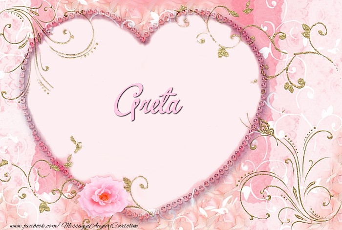 Cartoline d'amore - Cuore & Fiori | Greta