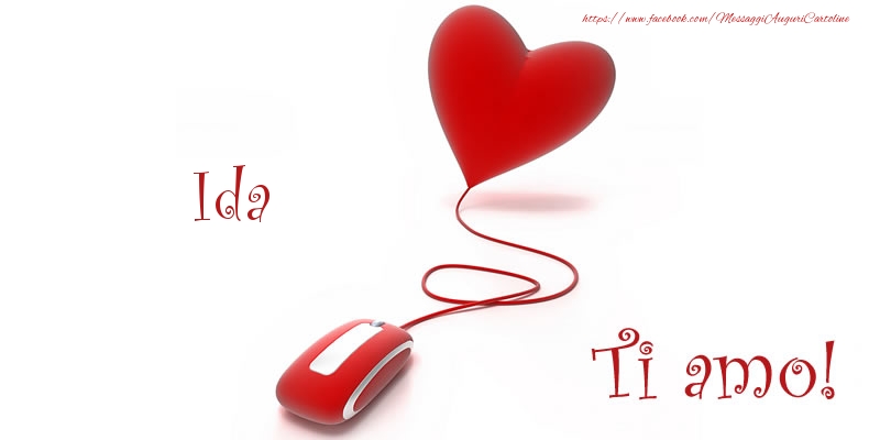 Cartoline d'amore - Cuore | Ida Ti amo!