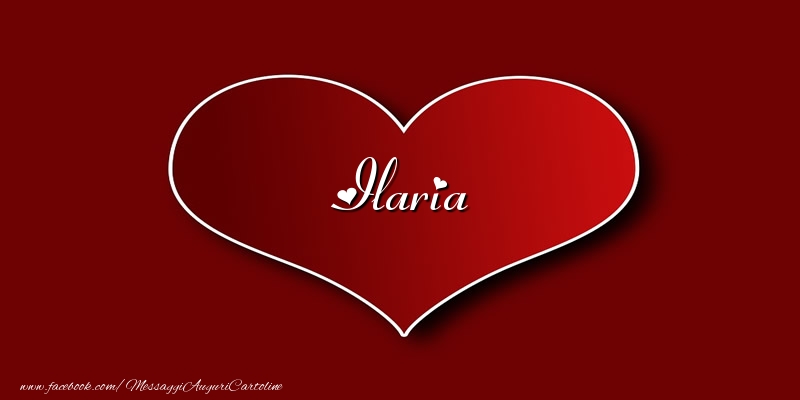 Cartoline d'amore - Amore Ilaria