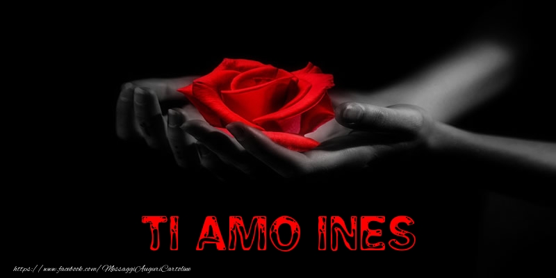  Cartoline d'amore - Rose | Ti Amo Ines