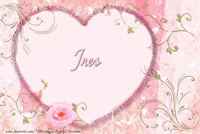 Cartoline d'amore - Cuore & Fiori | Ines