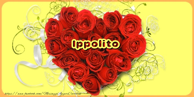 Cartoline d'amore - Cuore & Fiori & Rose | Ippolito