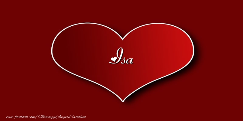 Cartoline d'amore - Amore Isa