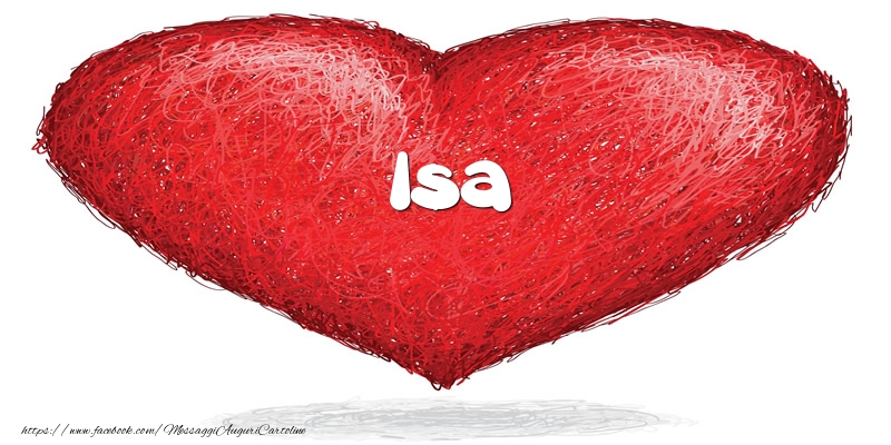 Cartoline d'amore -  Isa nel cuore