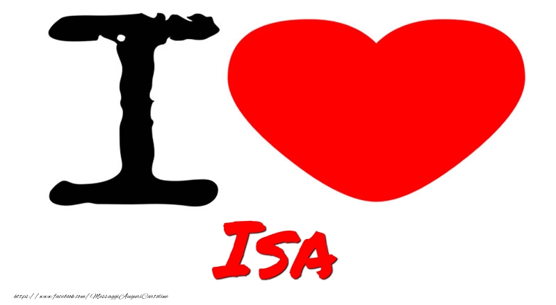 Cartoline d'amore - I Love Isa